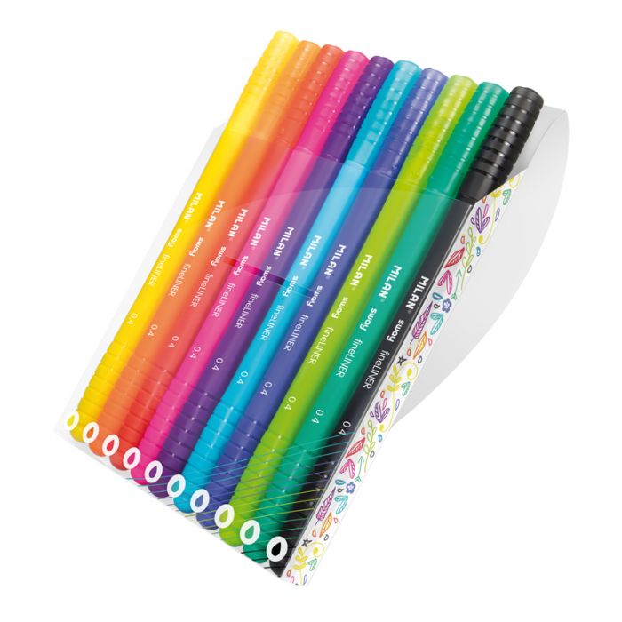 Display box 7 cases with 10 SWAY fineliner 0.4 mm fine tip fibrepens Secondary image