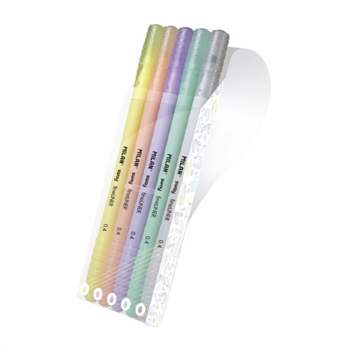 SWAY fineliner fine tip fibrepens Pastel - Al Masam Stationery LLC