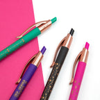 Display box 14 cases with 4 P1 Silver pens, assorted colours - Al Masam Stationery LLC