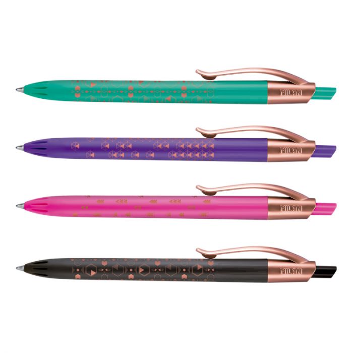 Display Box Cases with 4 P1 Copper Pens Assorted Colours - Al Masam Stationery LLC