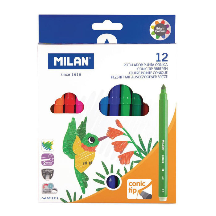 Conical tip fibrer pens