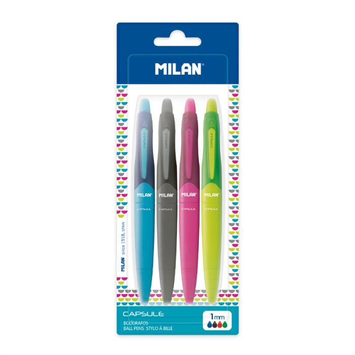 Milan Assorted CAPSULE Pens - Al Masam Stationery LLC
