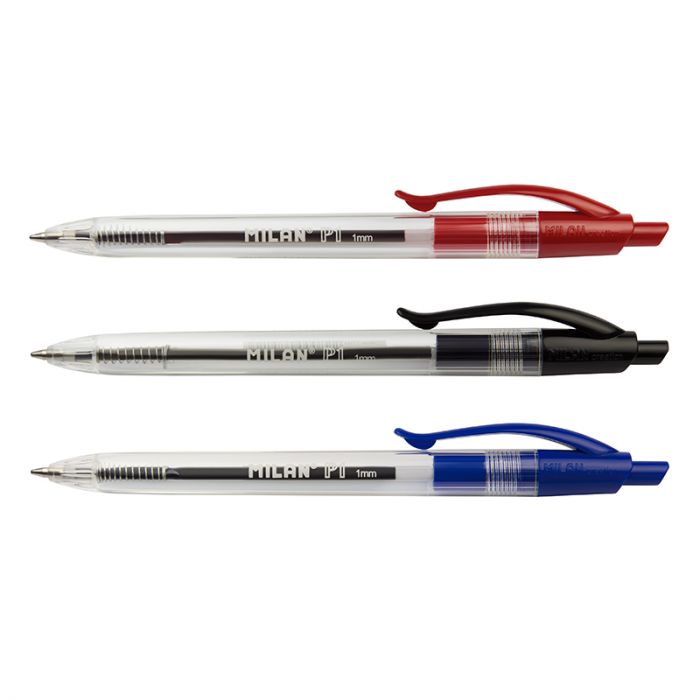 Milan Assorted P1 Pens with Transparent Body Secondary image