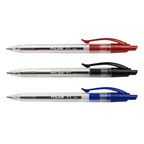 Milan Blue P1 Pens with Transparent Body - Al Masam Stationery LLC