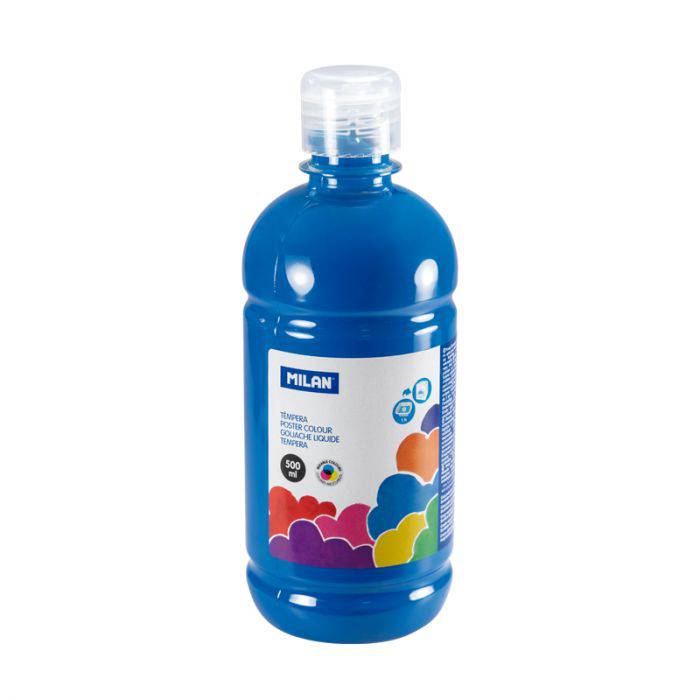 Poster Paint 500 ml bottle cyan blue - Al Masam Stationery LLC Main image