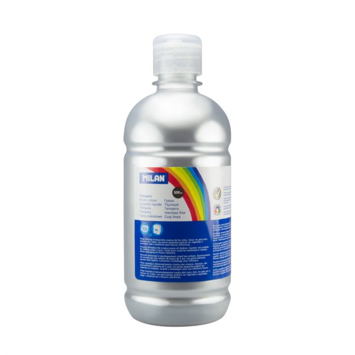 Poster Paint 500 ml bottle silver - Al Masam Stationery LLC Main image