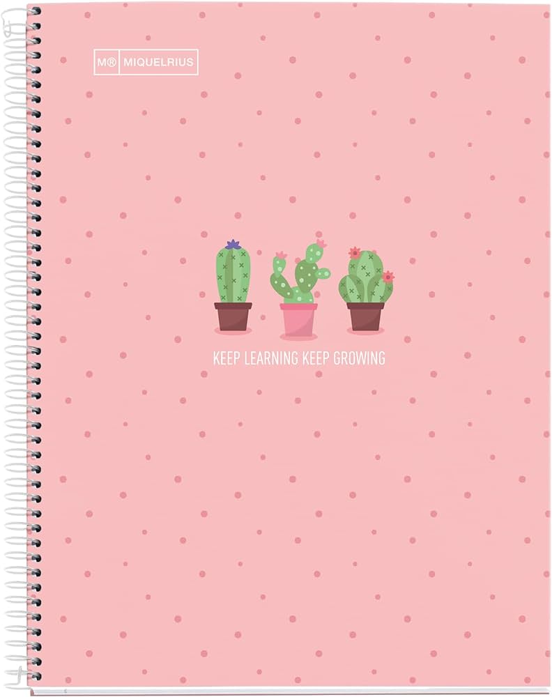 Miquelrius Hard Rock Notebook 1 Subject A4 150 Sheets Candy Pink - Al Masam Stationery LLC Main image
