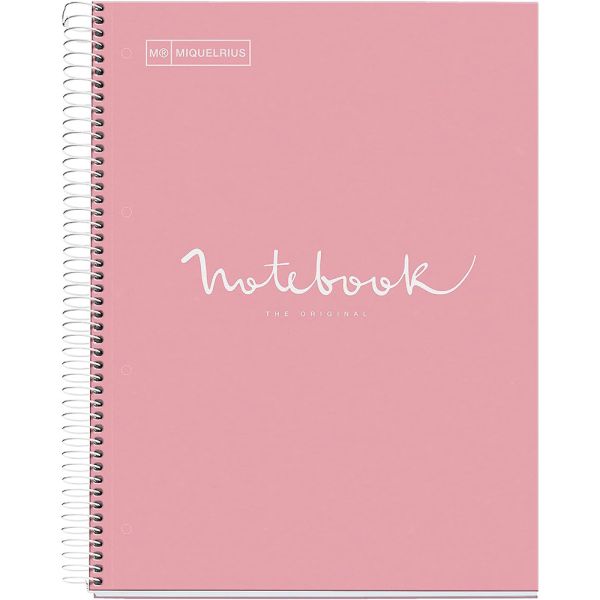 Miquelrius Hard Rock Notebook 1 Subject A4 200 Sheets Candy Pink - Al Masam Stationery LLC Main image