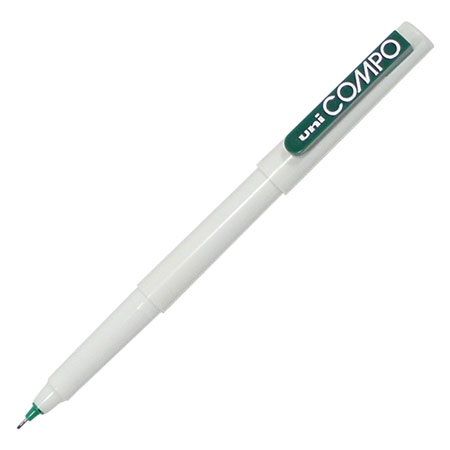 Uni Compo 0.3mm Ultra Fine - Green - Al Masam Stationery LLC