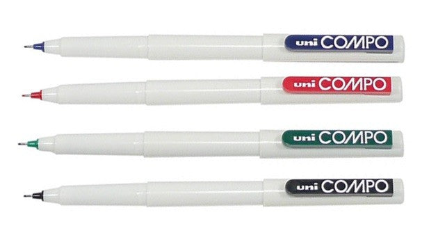 Uni Compo 0.3mm Ultra Fine - Red - Al Masam Stationery LLC
