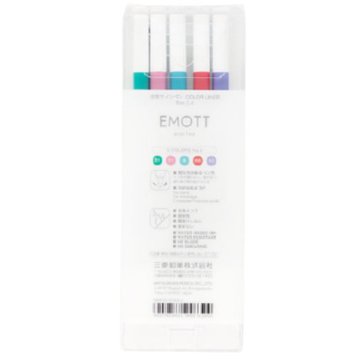 Uni EMOTT ever fine Cndy Pop Color Pack of 5 color - Al Masam Stationery LLC Main image