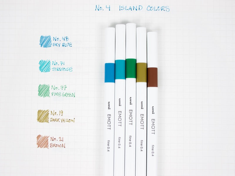 Uni EMOTT ever fine Island Color - Al Masam Stationery LLC