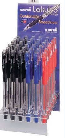 Uni Laknock SN100F Ball point Pen 0.7mm Display of 30 Pcs - Al Masam Stationery LLC Main image
