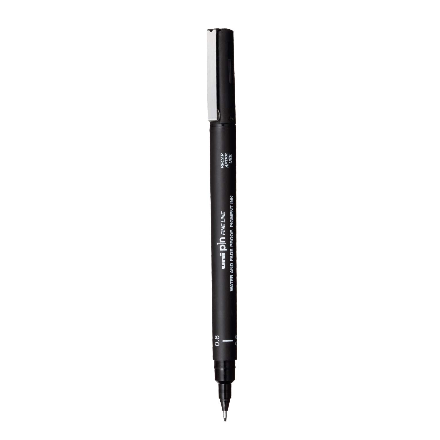 Uni Pin 200 Fine Line 0.6mm - Black - Al Masam Stationery LLC Main image
