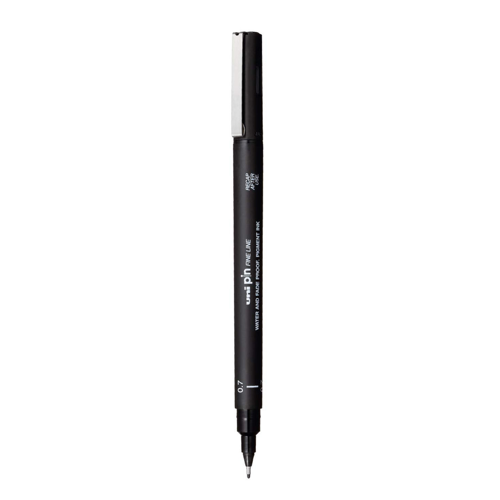 Uni Pin 200 Fine Line 0.7mm - Black - Al Masam Stationery LLC