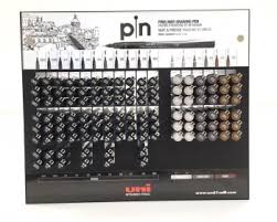 Uni Pin 200 Fine Line Display of 114 Pcs Asst sizes and colors Secondary image