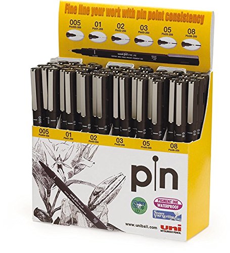 Uni Pin 200 Fine Line Display of 60 Pcs - Al Masam Stationery LLC Main image