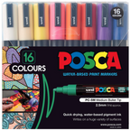 Mitsubishi Uni Posca PC-5M Bullet marker with a fine tip and vibrant ink in a clear image showcasing its design and color.