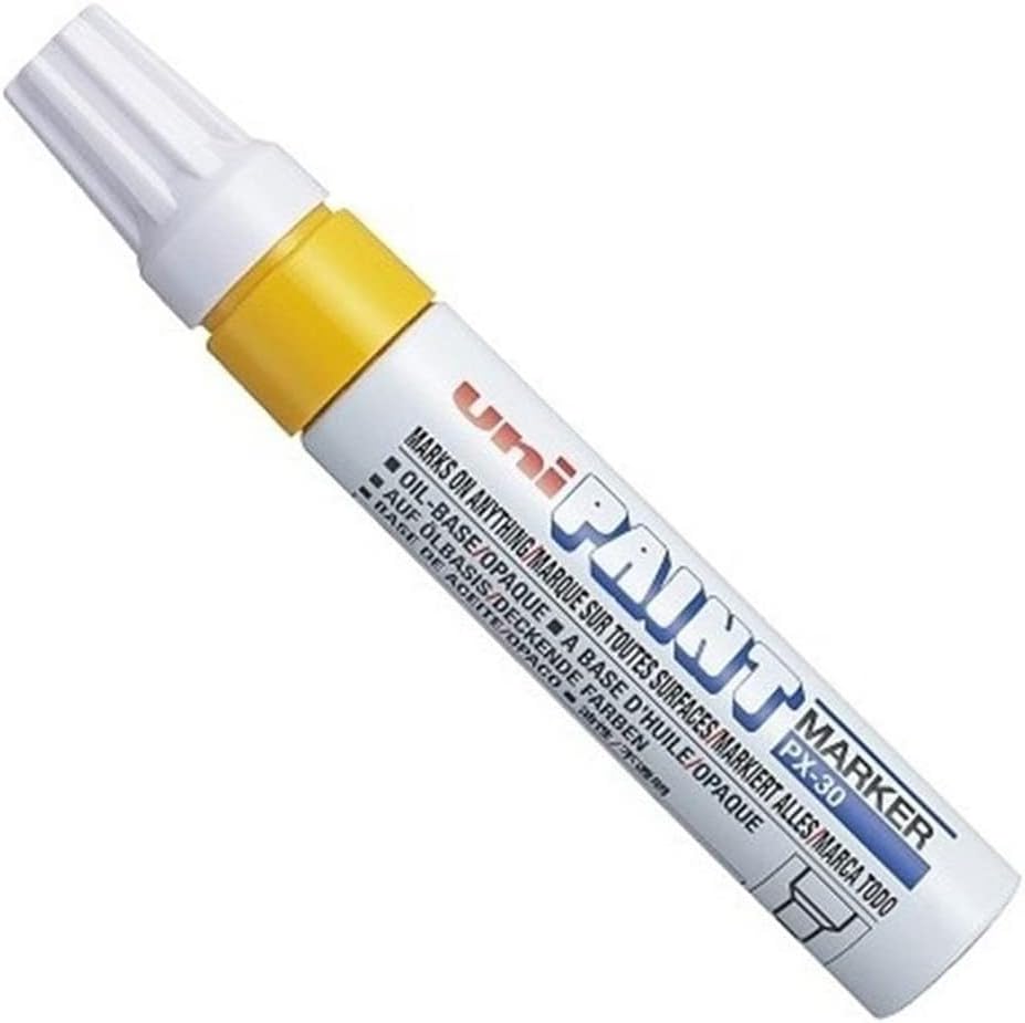 Uni PX30 Paint Marker Chisel tip Yellow - Al Masam Stationery LLC Main image