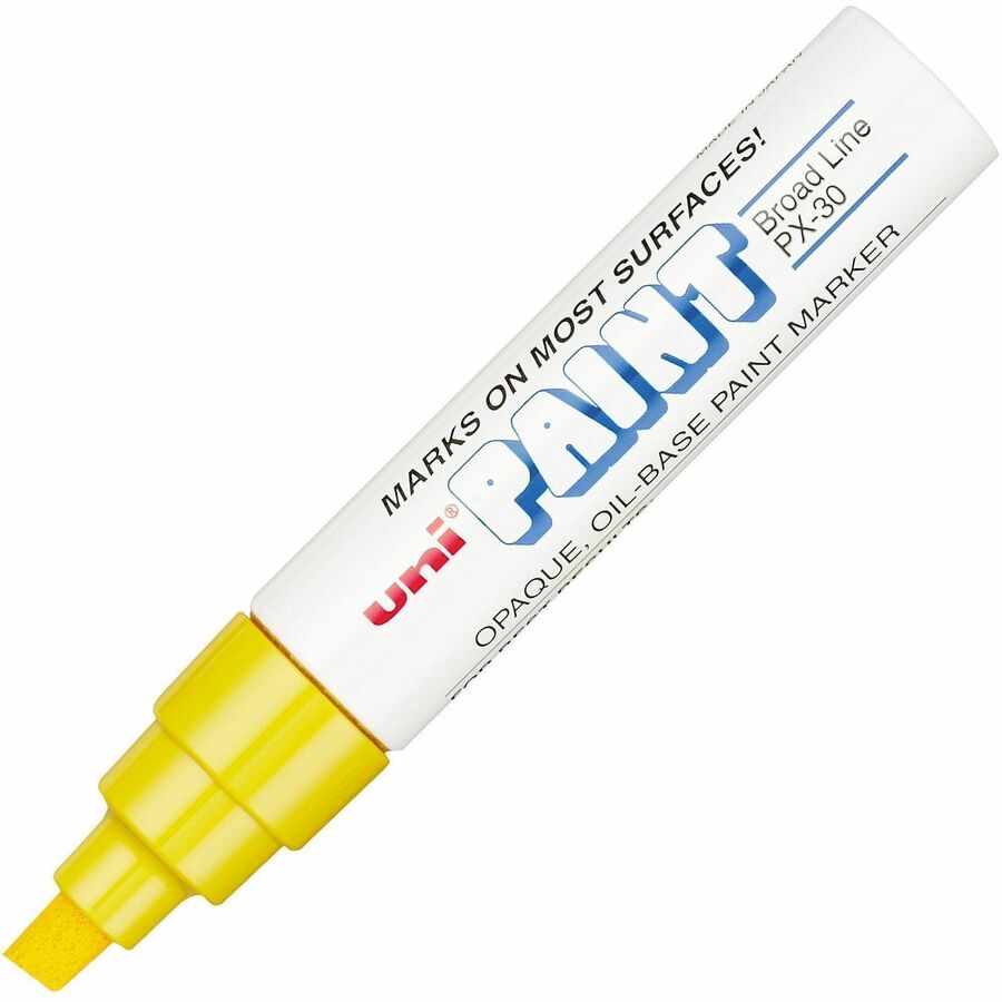 Uni PX30 Paint Marker Chisel tip Yellow - Al Masam Stationery LLC -  - 