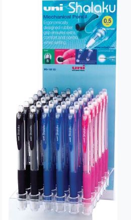 Uni Shalaku Mech Pencil 0.5 Dispaly of 36 pcs - Al Masam Stationery LLC Main image