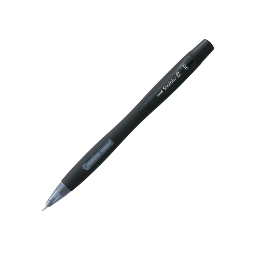 Uni Shalaku-S Mech. Pencil 0.5mm Black with 1 tube lead - Al Masam Stationery LLC Main image