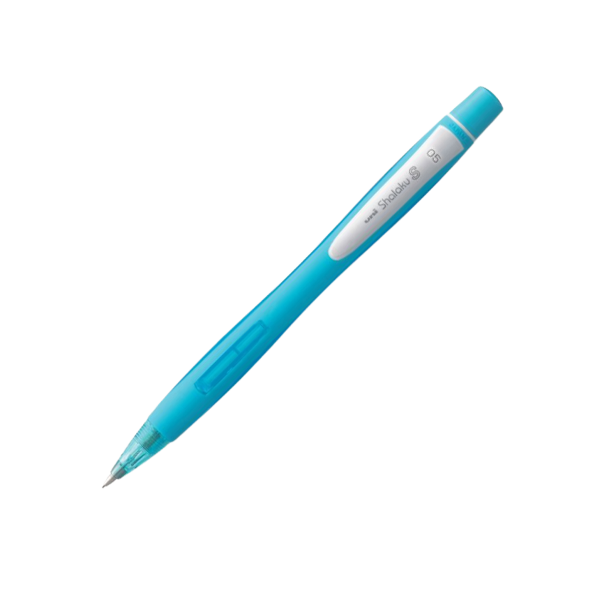 Uni Shalaku-S Mech. Pencil 0.5mm Light Blue with 1 tube lead - Al Masam Stationery LLC Main image