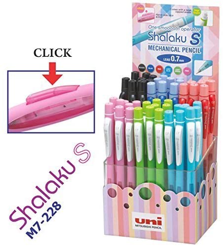 Uni Shalaku-S Mech Pencil 0.7 Display 48 Pcs - Al Masam Stationery LLC Main image