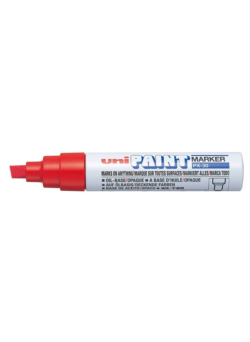 Uniball Multi-Surface Paint Marker Chisel Tip White - Al Masam Stationery LLC Main image
