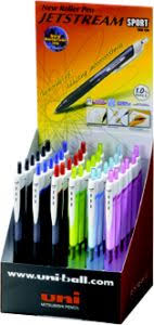Uniball SXN150 Jetstream Sport Ret. 1.0mm Display of 36 PCs - Al Masam Stationery LLC Main image
