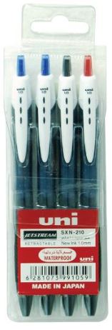 Uniball SXN150 Jetstream SPORT Retr. 1mm Wallet of 4 Colors - Al Masam Stationery LLC Main image