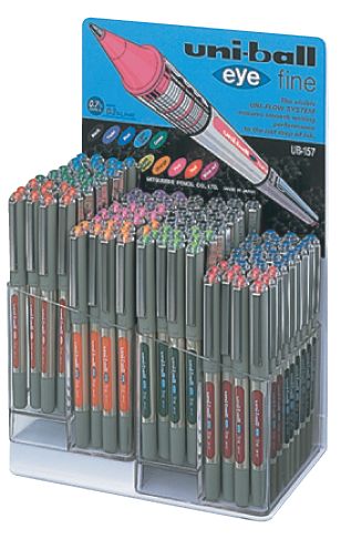 Uniball UB157 Eye Fine Roller Pen 0.7 Display of 120 Pcs - Al Masam Stationery LLC Main image