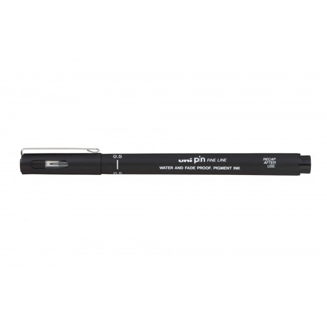 Uni Pin 200 Fine Line 0.5mm  - Black - Al Masam Stationery LLC