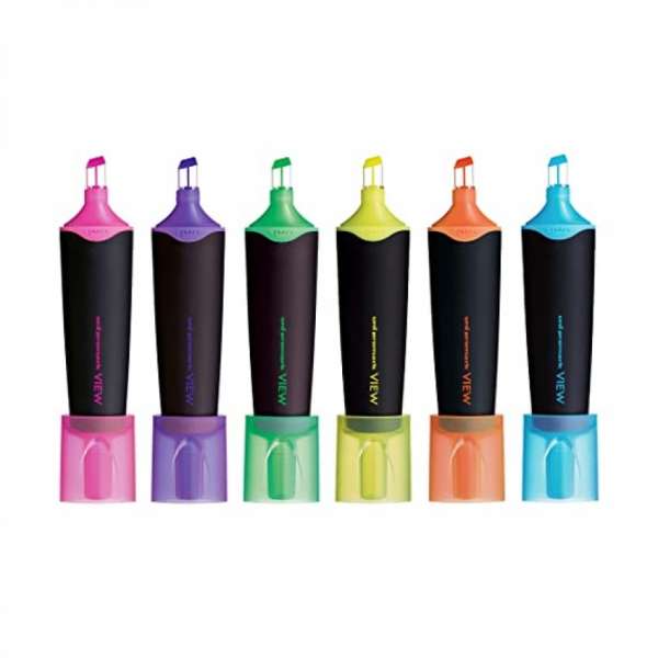 Uniball USP200/03D Mega View Highlighter - Al Masam Stationery LLC Main image