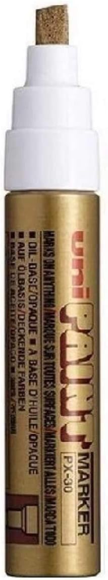Uni PX30 Paint Marker Chisel tip Gold - Al Masam Stationery LLC Main image
