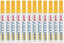 Uni PX20 Paint Marker Bullet tip Yellow (Pack of 12) - Al Masam Stationery LLC