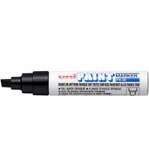 Uni PX30 Paint Marker Chisel tip Black - Al Masam Stationery LLC