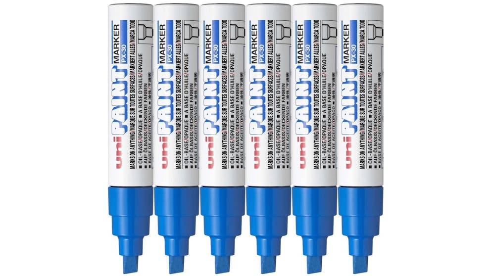 Uni PX30 Paint Marker Chisel tip Blue - Al Masam Stationery LLC