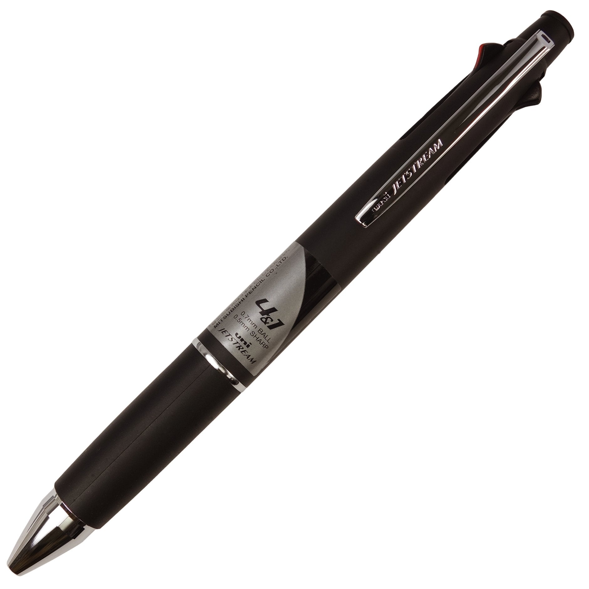 Mitsubishi Jetstream 0.7mm 4 Col + Mechnical Pencil 0.5 mm Black - Al Masam Stationery LLC Main image