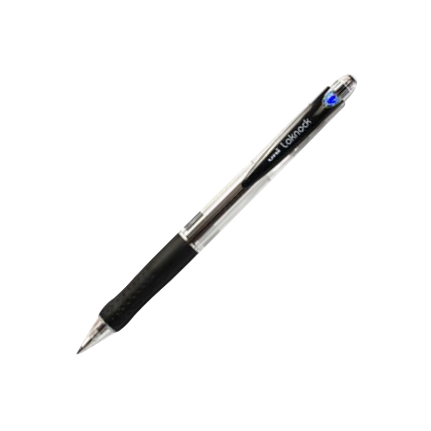 Uni Laknock SN100F Ball point Pen 0.7mm - Black - Al Masam Stationery LLC Main image