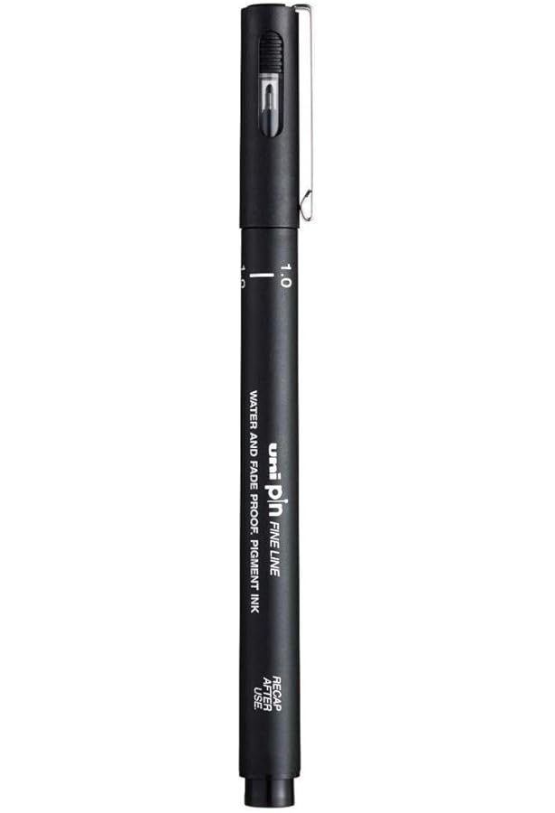 Mitsubishi Mitsubishi Uni Pin Fine Line 1.0mm Black - Al Masam Stationery LLC Main image