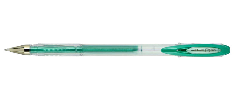 Mitsubishi Signo Sparkling Pen Blue 0.7mm Green - Al Masam Stationery LLC Main image