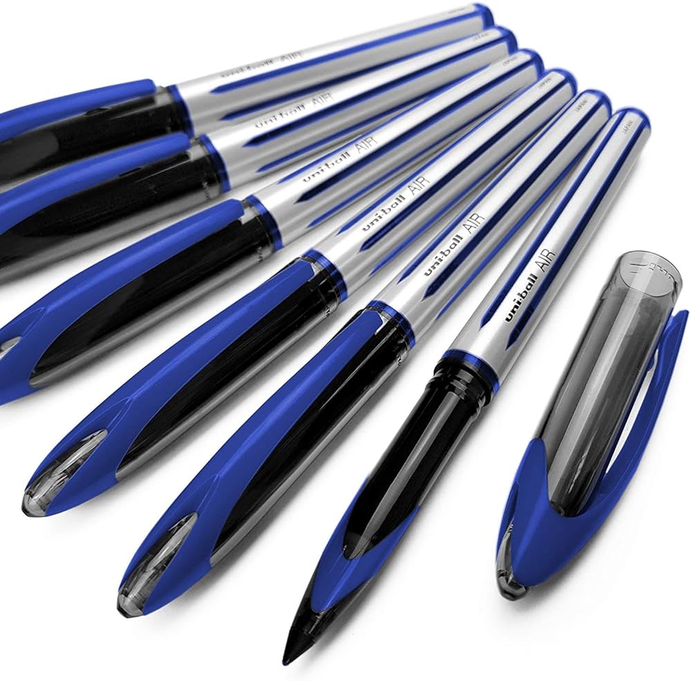 Mitsubishi Uni-ball Air Roller Pen Blue 0.5mm Display - Al Masam Stationery LLC Main image