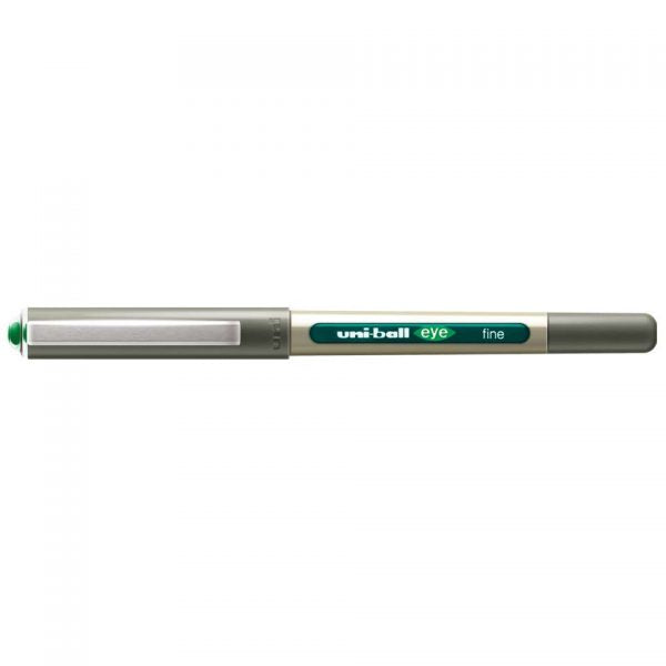 Mitsubishi Uni-ball Blister Eye Fine Roller Pen Green - Al Masam Stationery LLC Main image