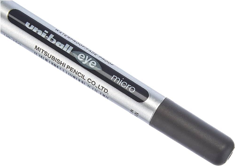 Mitsubishi Uni-ball Blister Eye Fine Roller Pen White - Al Masam Stationery LLC Main image
