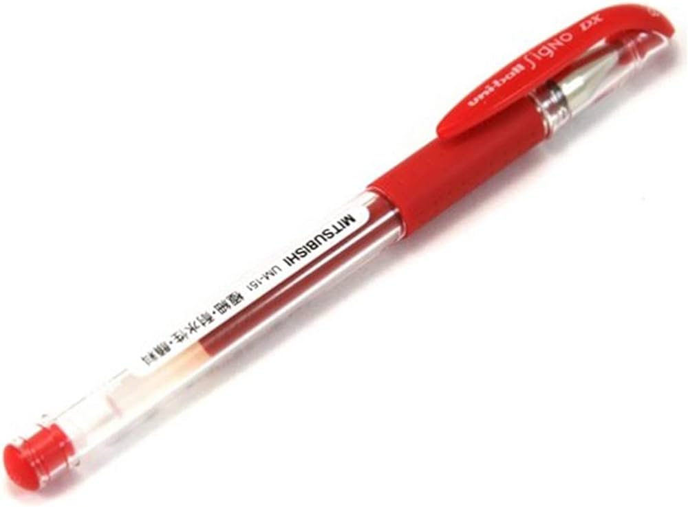 Mitsubishi Uni-Ball Signo DX Rollerball Pen 0.7mm Red - Al Masam Stationery LLC Main image