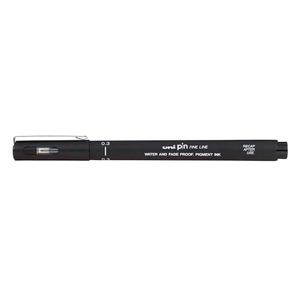 Mitsubishi Uni Pin Fine Line 0.3mm Black - Al Masam Stationery LLC Main image