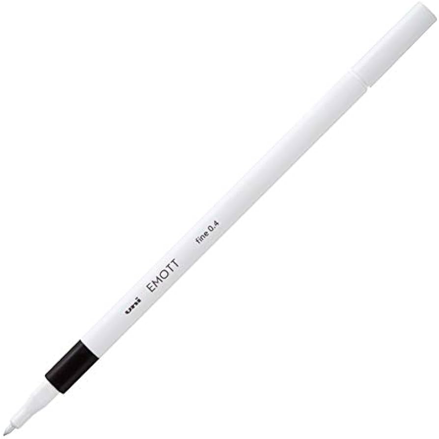 Mitsubishi Uniball Emott Fineline Pen Black 0.4mm Black - Al Masam Stationery LLC Main image