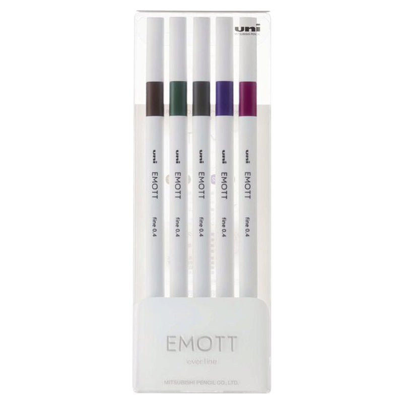 Mitsubishi Uniball Emott Fineline Pen Black 0.4mm FA - Al Masam Stationery LLC Main image