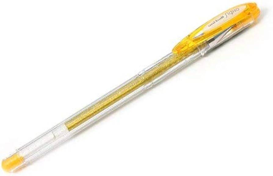 Mitsubishi Uniball Signo Sparkling Gold Pack - Al Masam Stationery LLC Main image